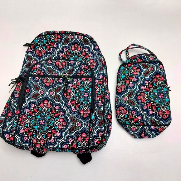 Vera Bradley Disney Parks Mickey Medallion Campus Backpack and